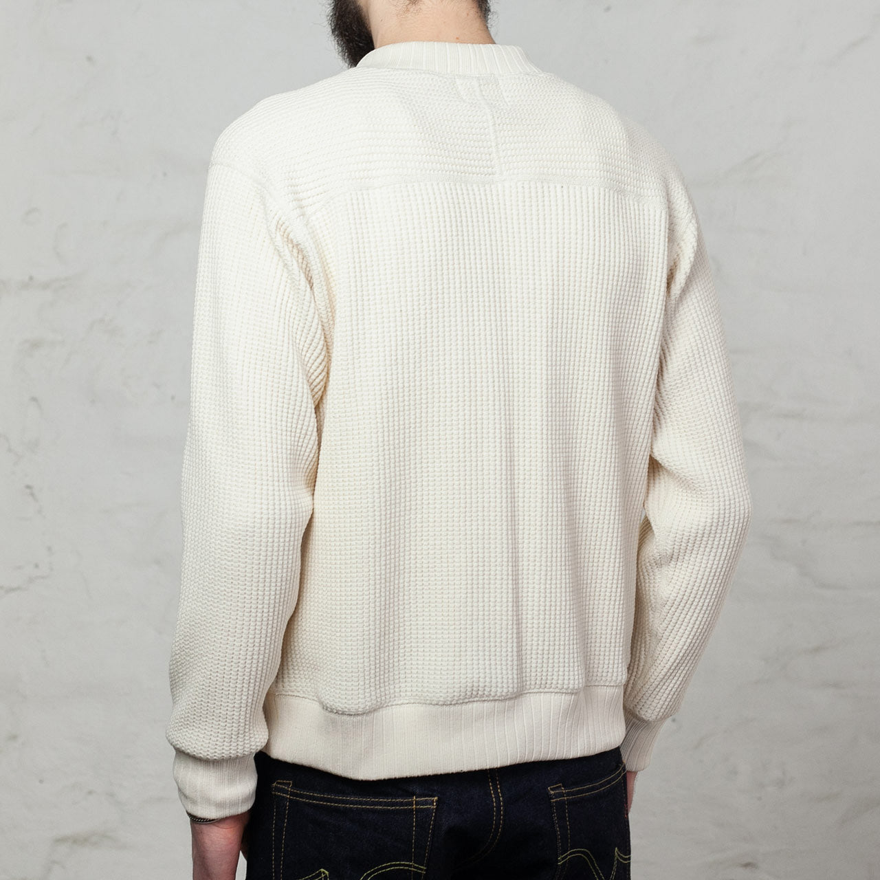 Jackman Waffle Mid-Neck Taupe | The Sporting Lodge