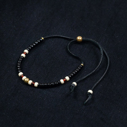 Traditional Beads Bracelet 5mm Schwarz