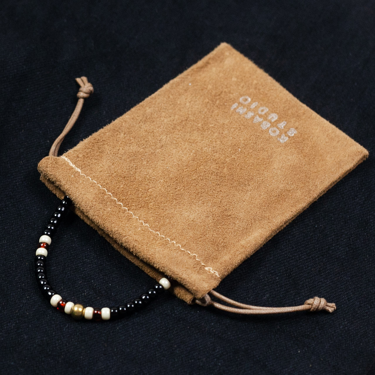 Traditional Beads Bracelet 5mm Schwarz