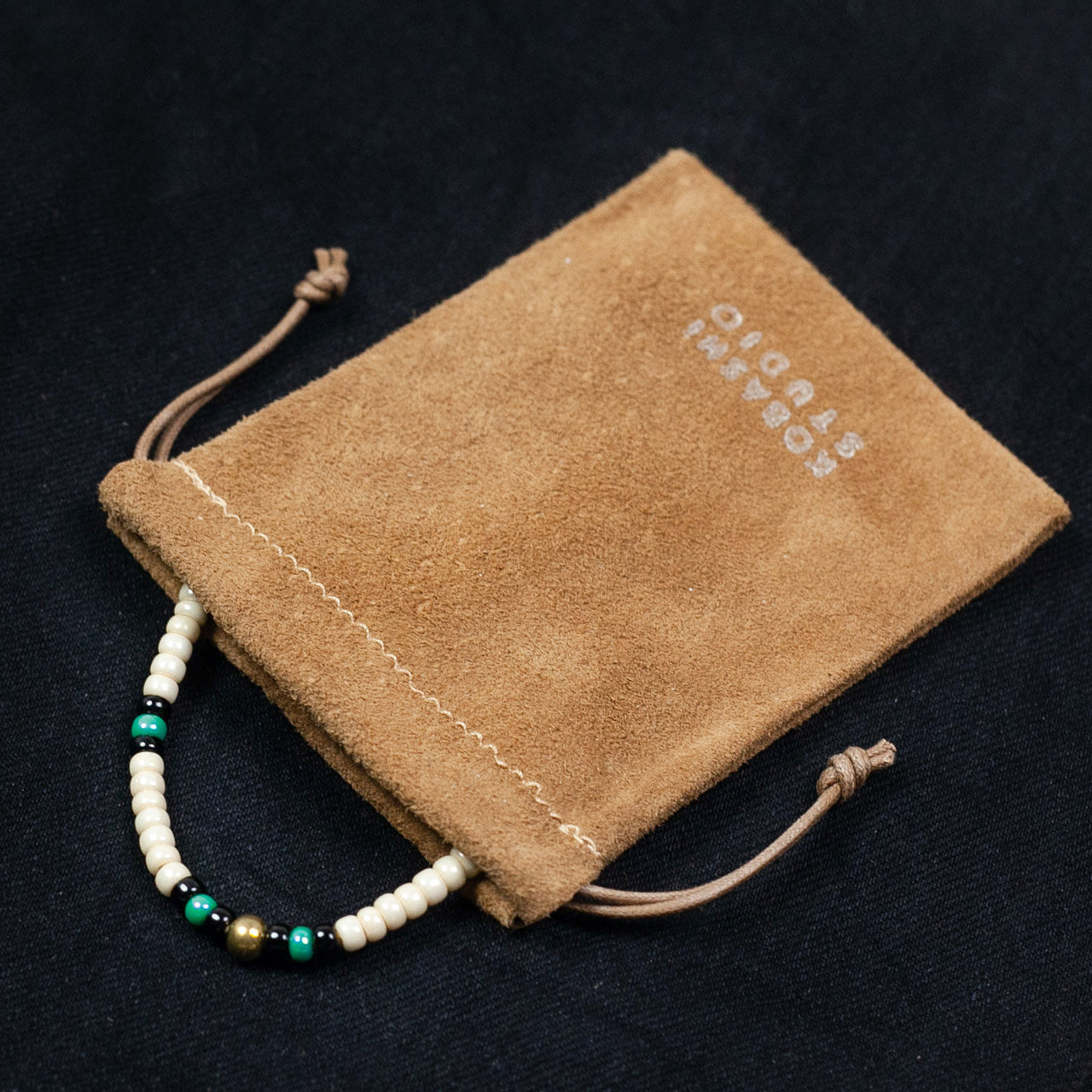 Traditional Beads Bracelet 5mm Weiß