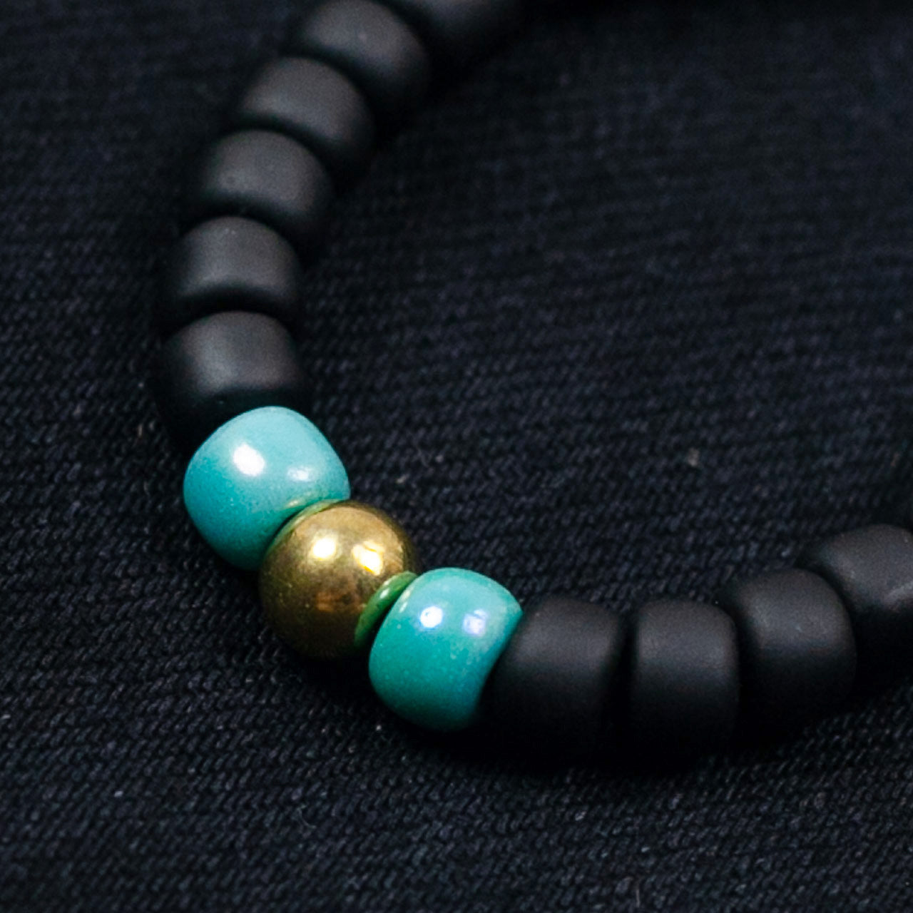 Traditional Beads Bracelet 7mm Schwarz