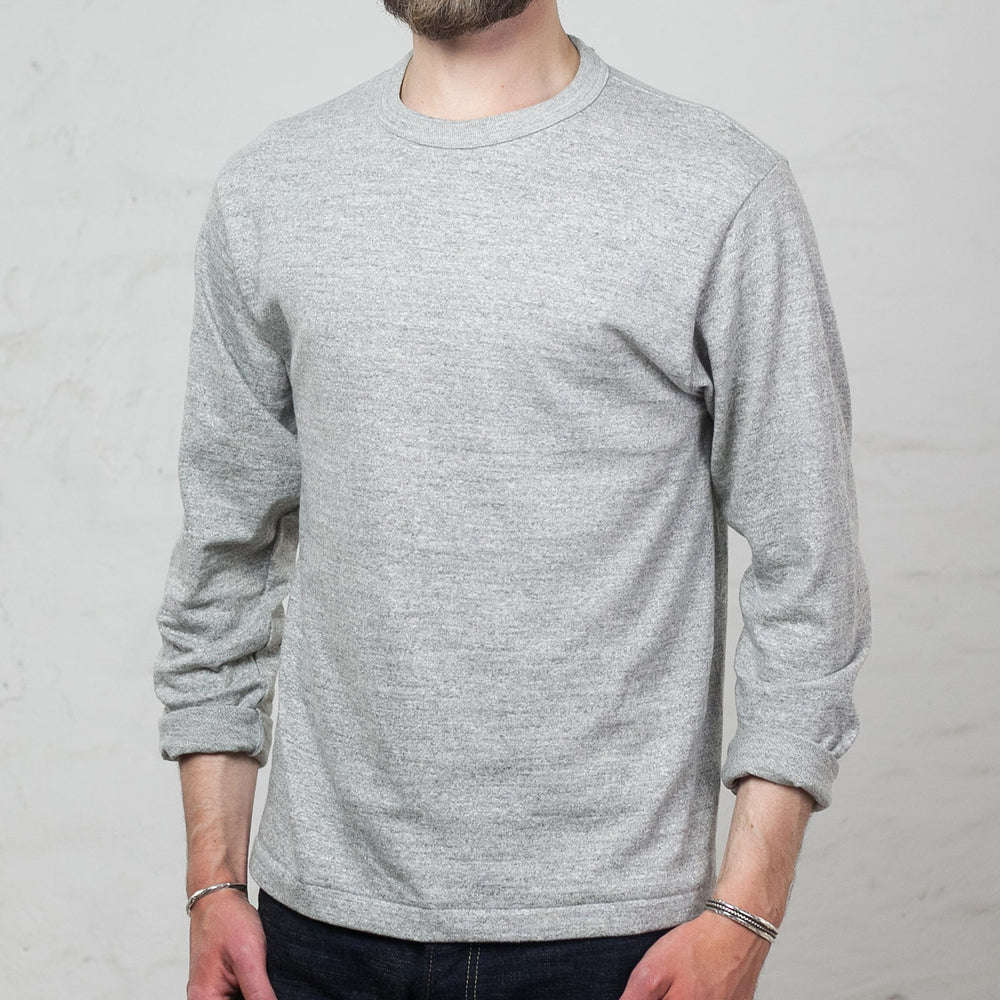 Longsleeve Tee Grau Meliert