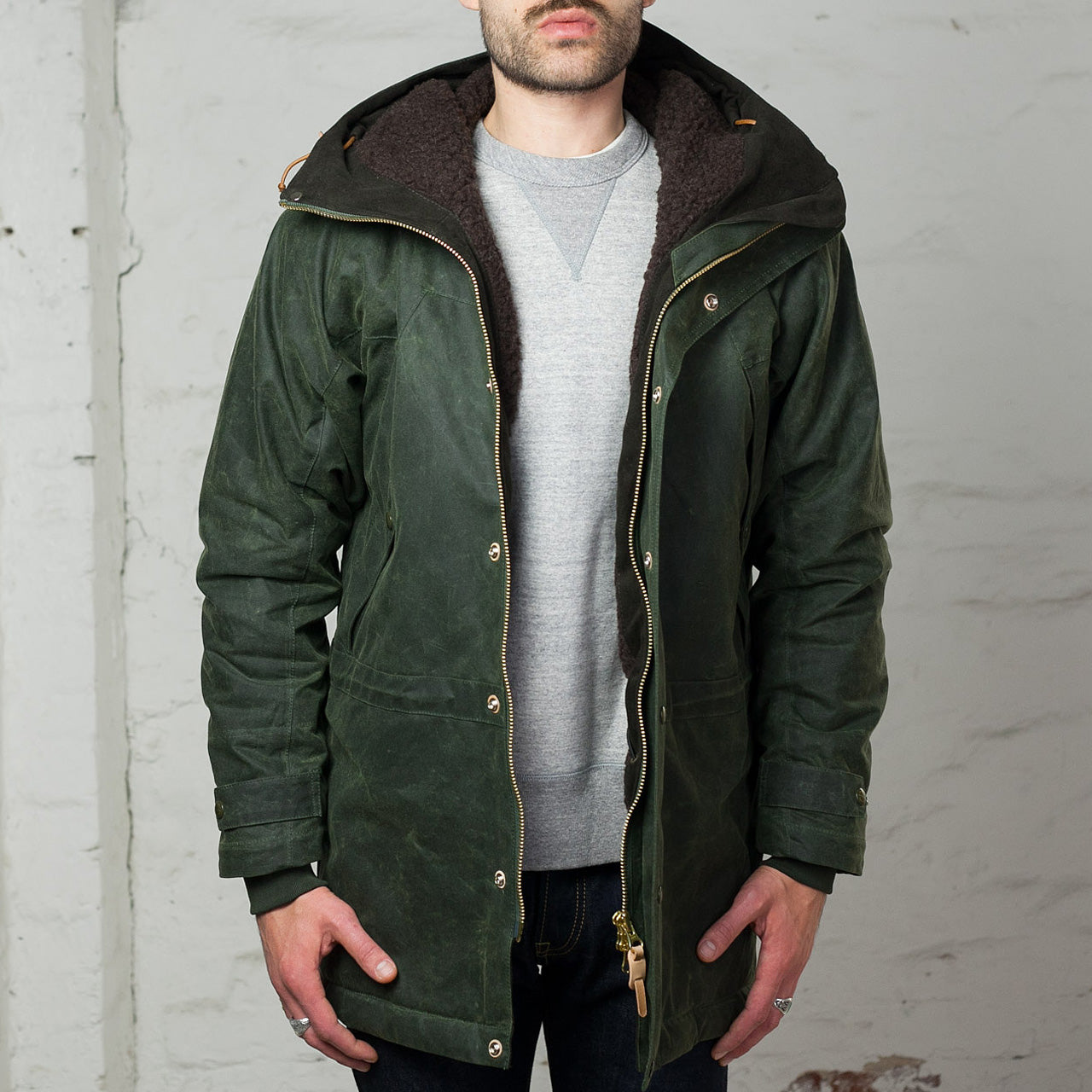 Manifattura Ceccarelli Long Mountain Jacket Dunkelgrun