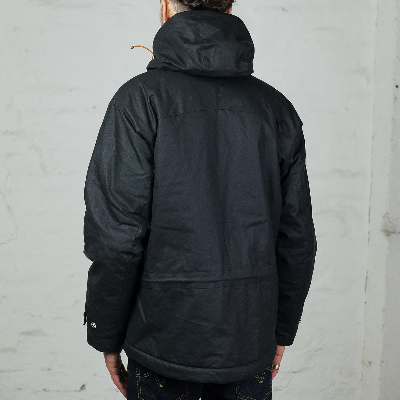 Waxed Mountain Jacket Schwarz