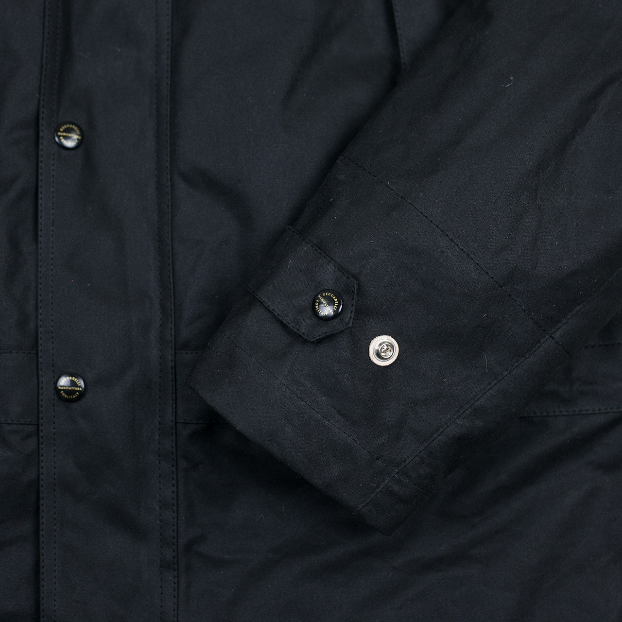 Waxed Mountain Jacket Schwarz