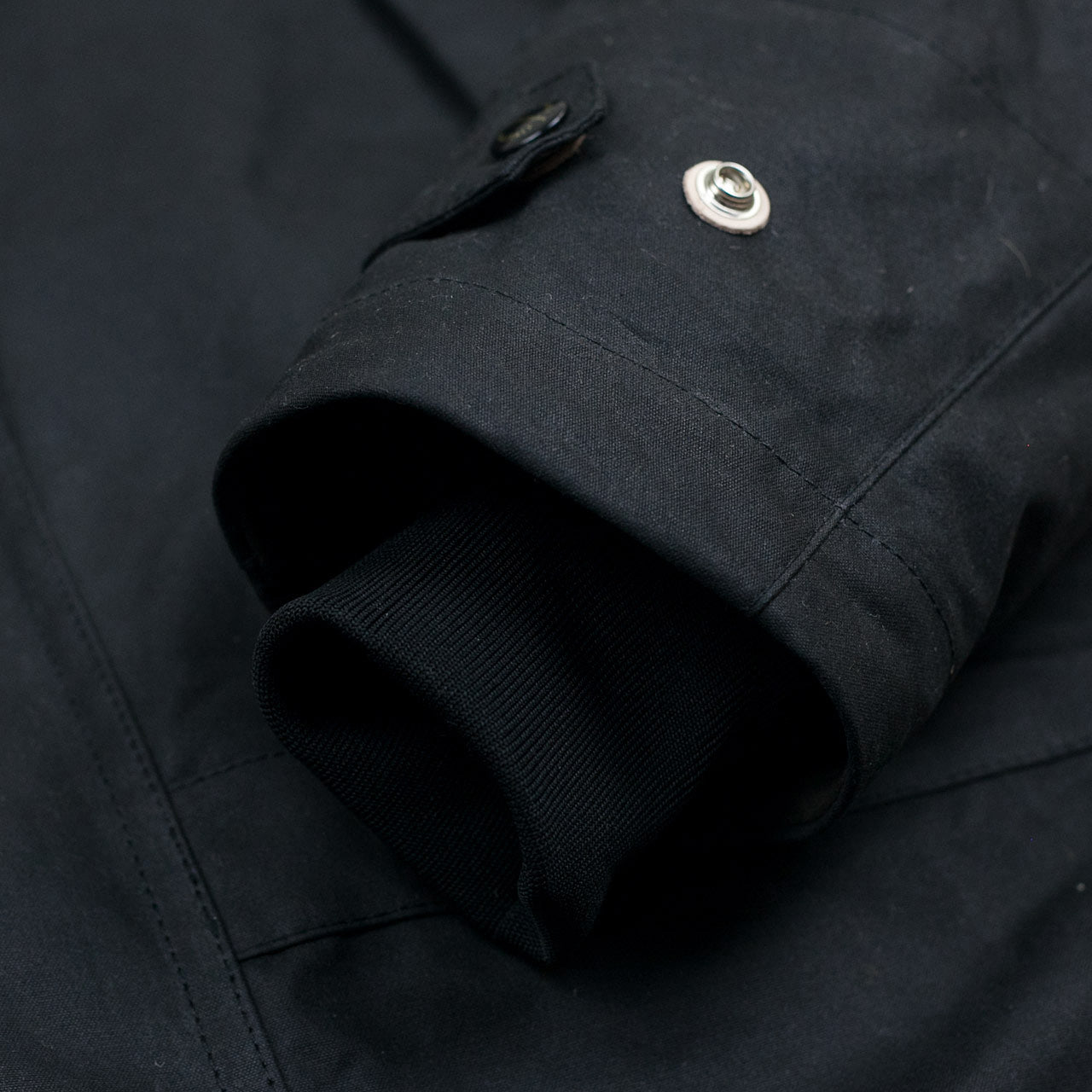 Waxed Mountain Jacket Schwarz