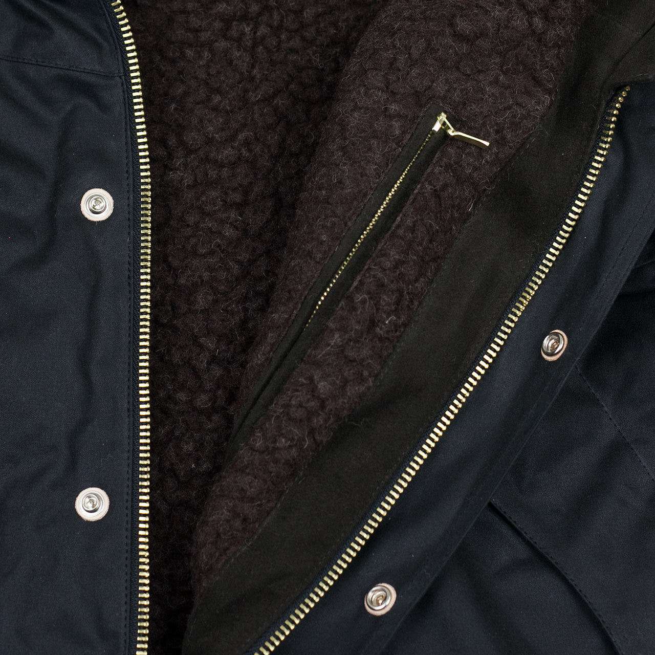 Waxed Mountain Jacket Schwarz