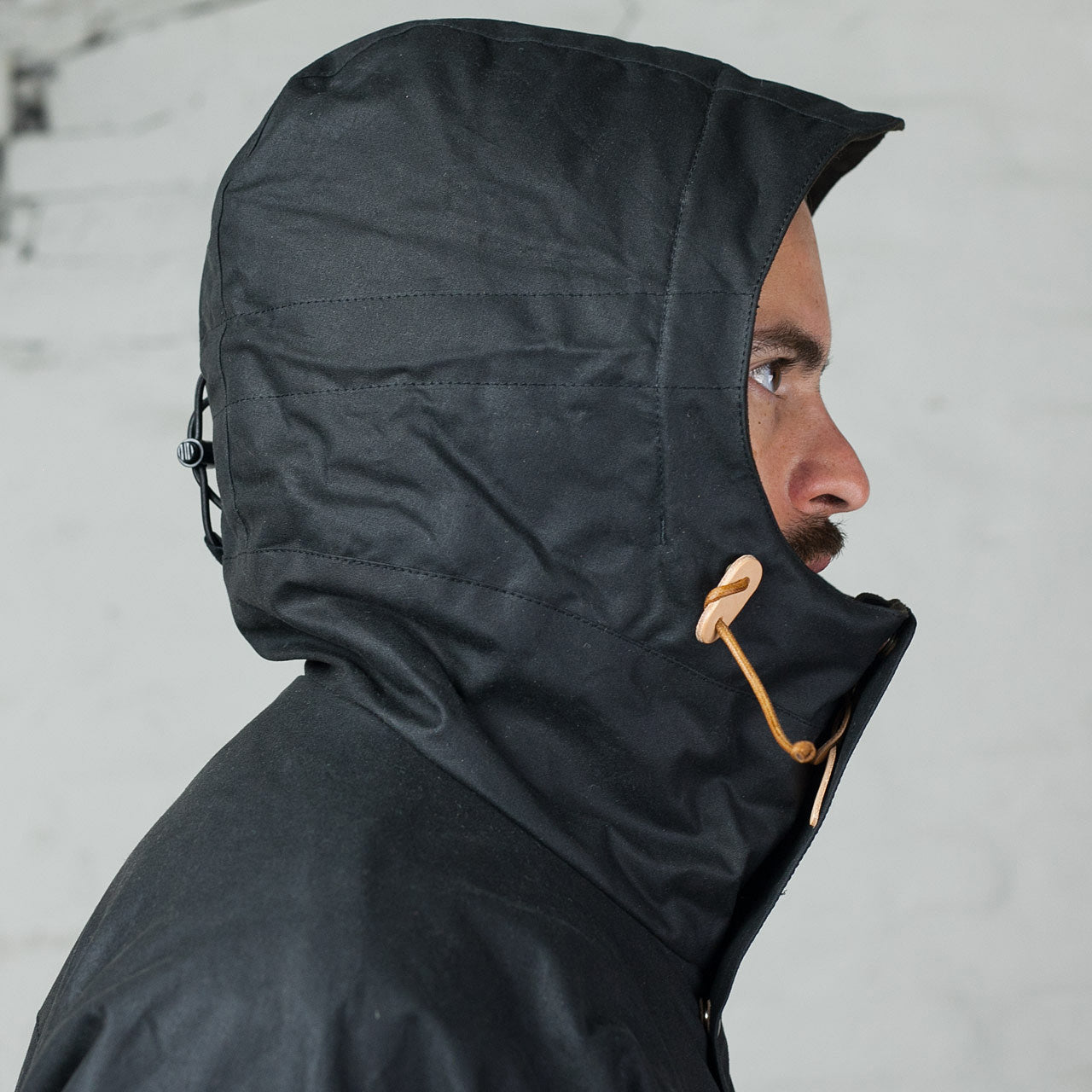 Waxed Mountain Jacket Schwarz