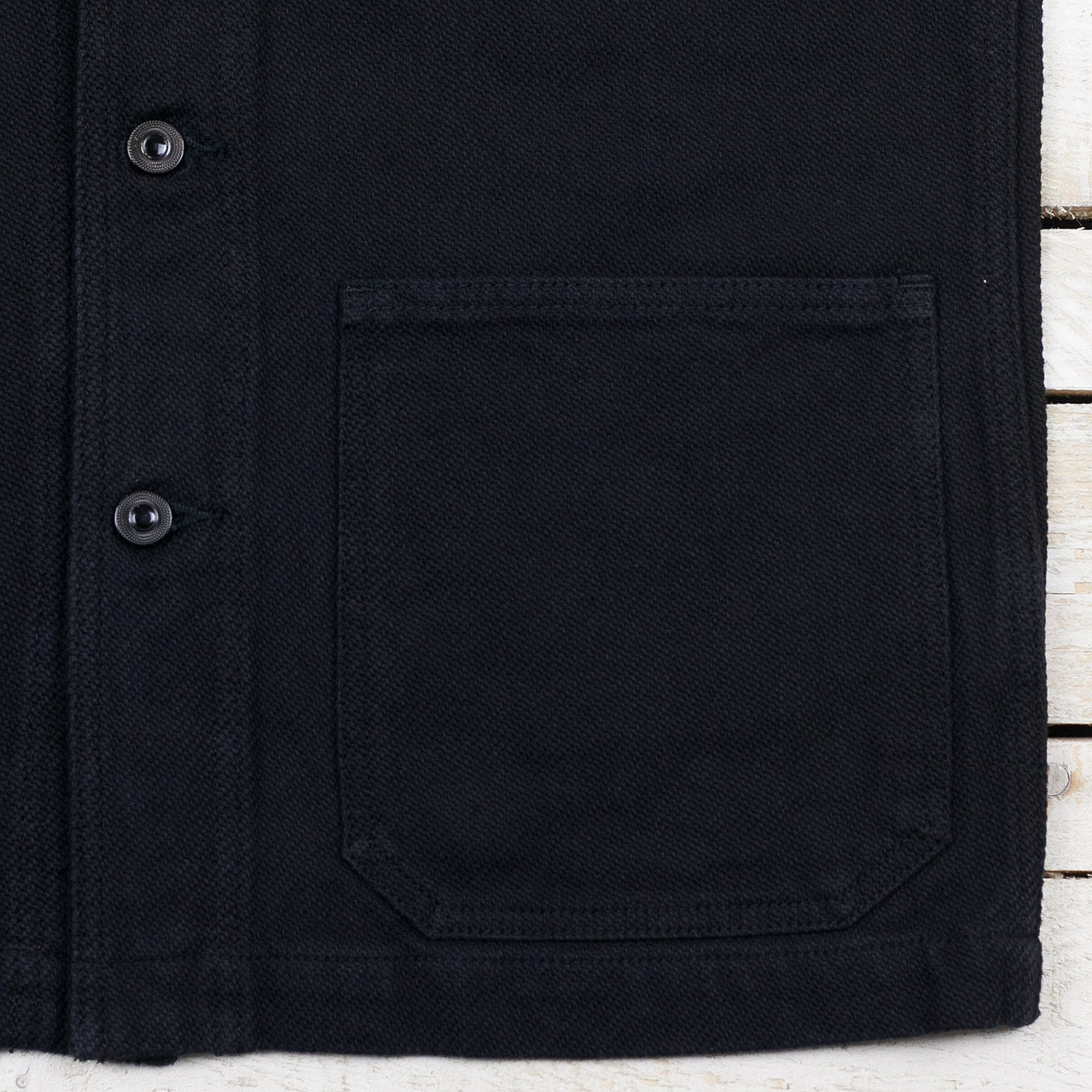 Momotaro 03-042 Dobby Coverall Jacket Black Momotaro 03-042 Dobby Coverall Jacket Black