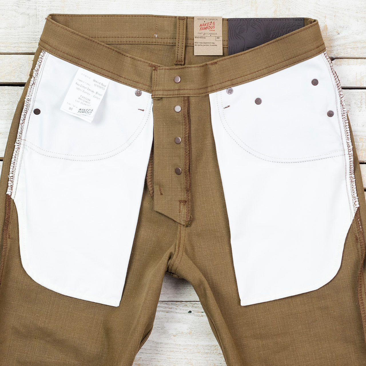 Weird Guy Raw Cotton Canvas Braun