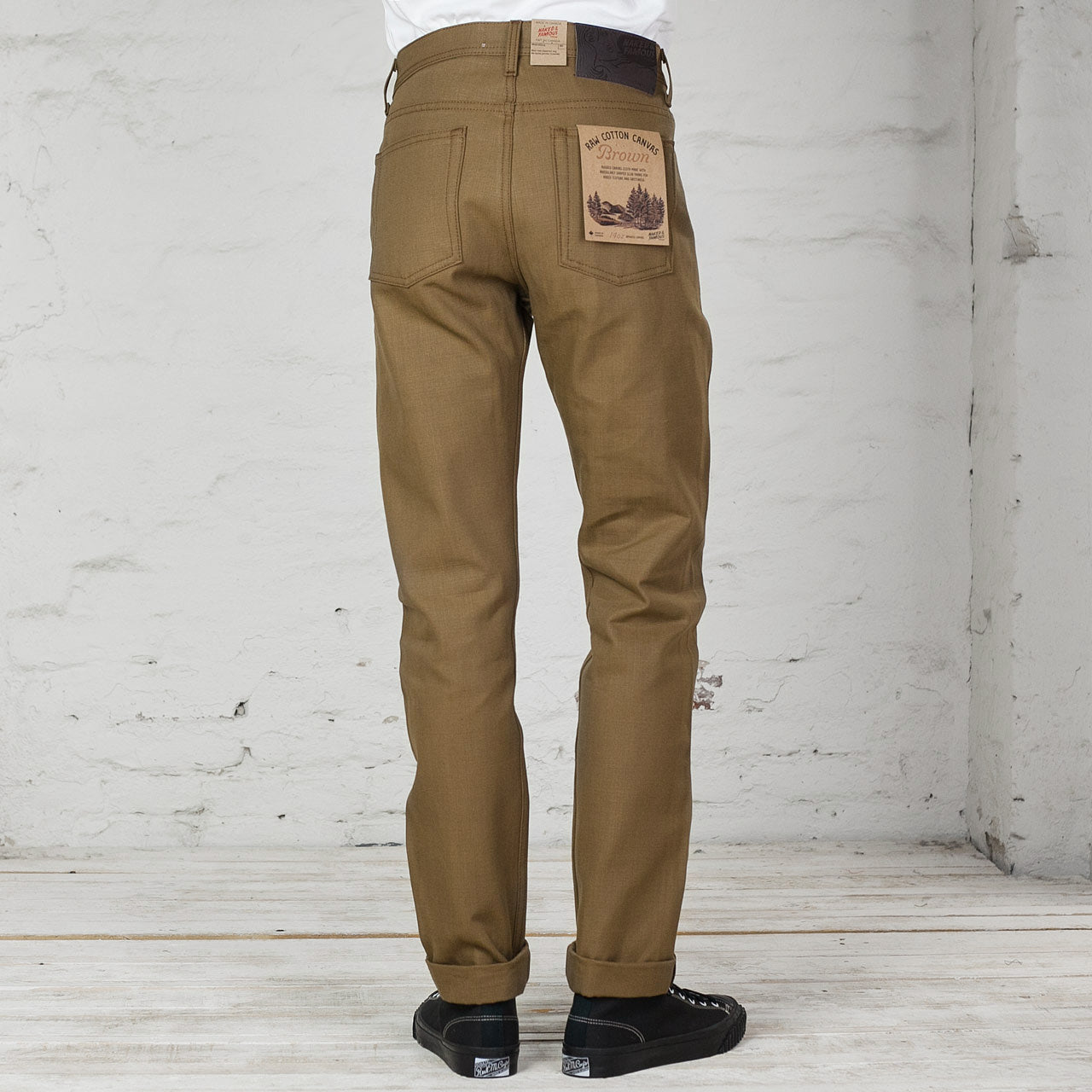 Weird Guy Raw Cotton Canvas Braun