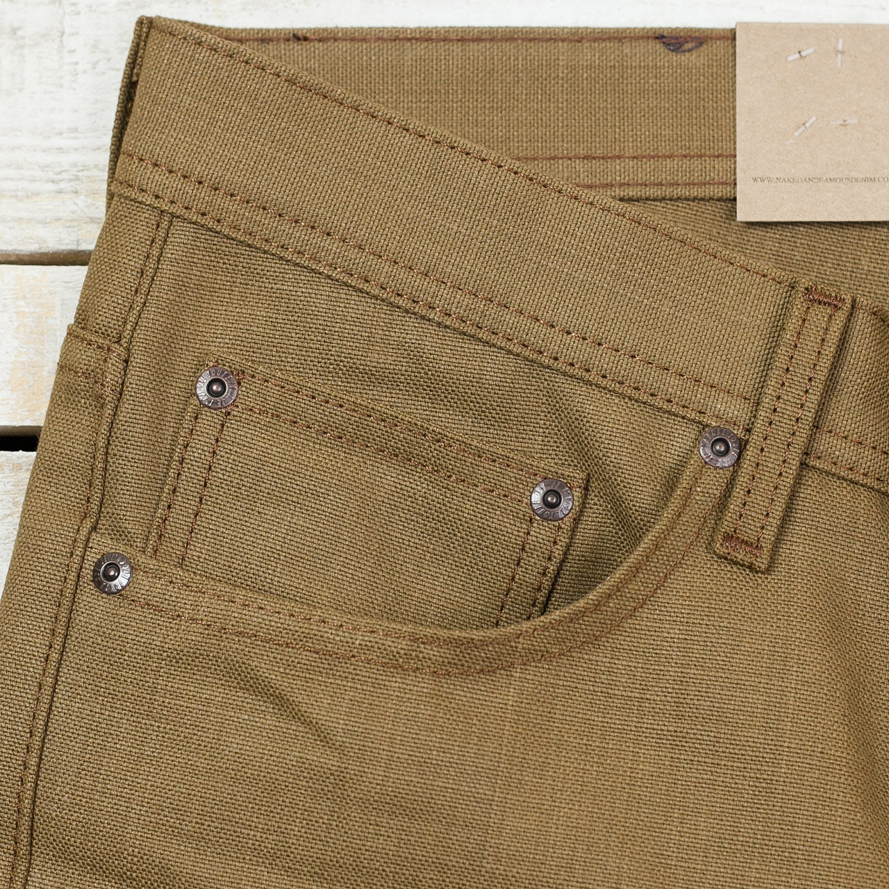 Weird Guy Raw Cotton Canvas Braun