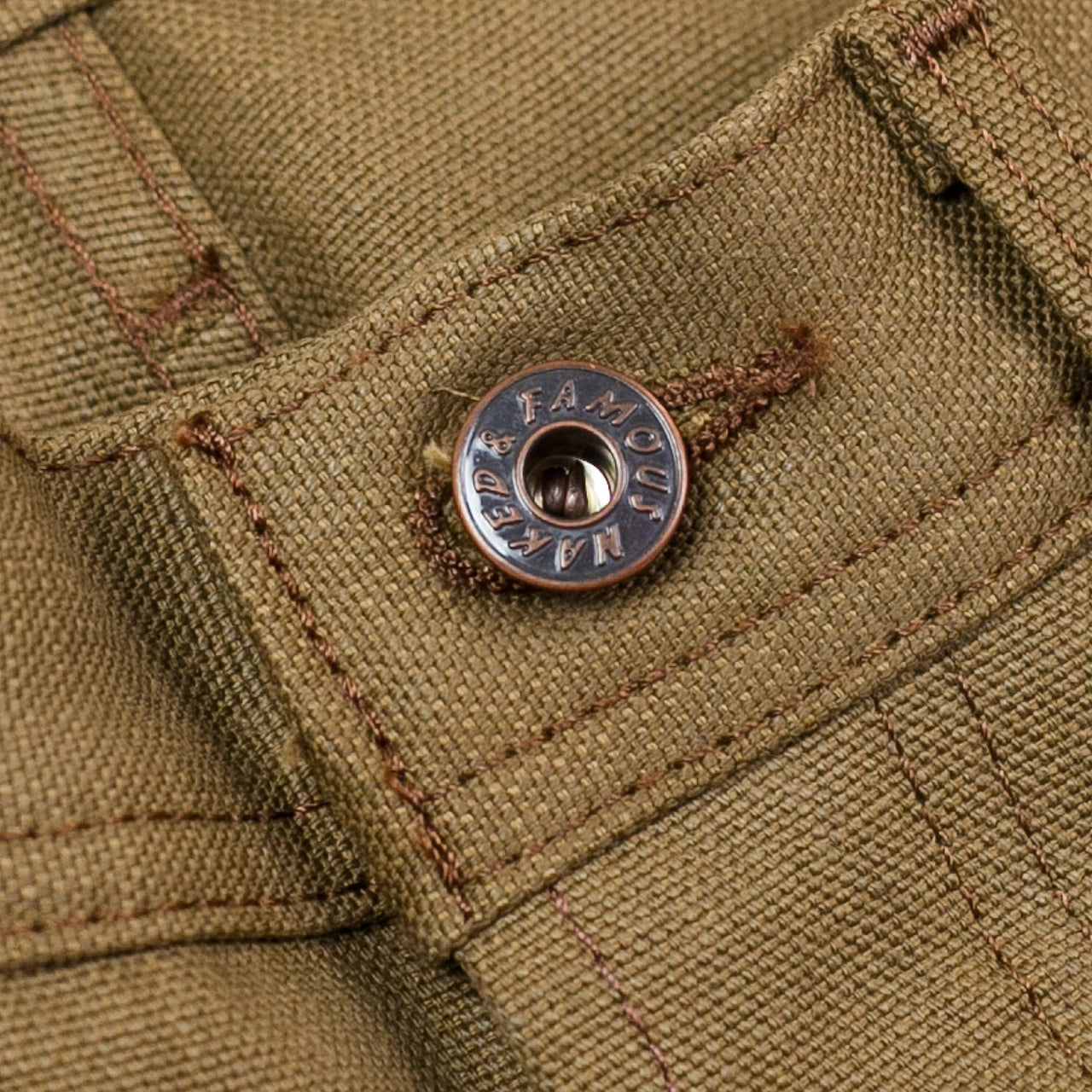 Weird Guy Raw Cotton Canvas Braun