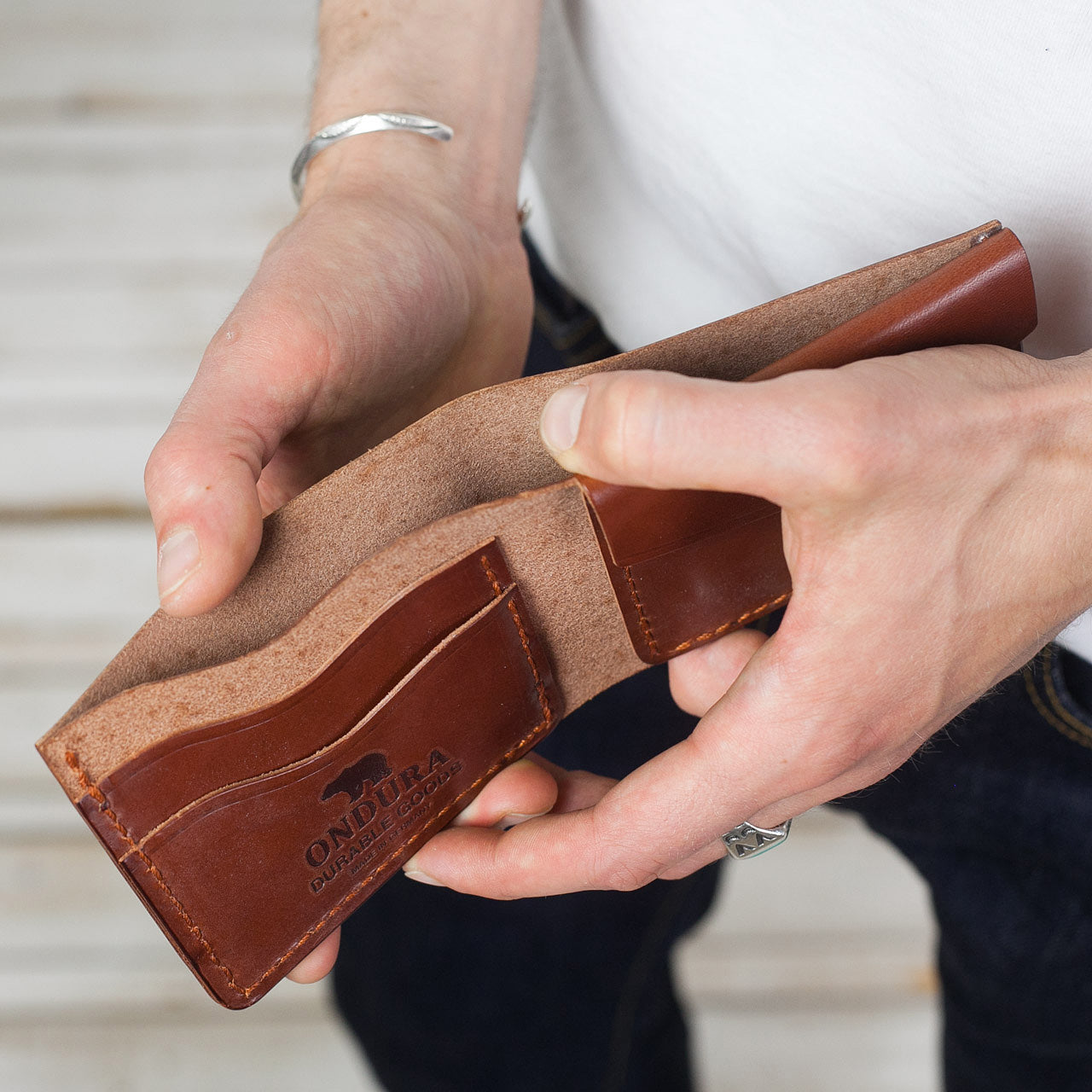 Bifold Geldbeutel Braun