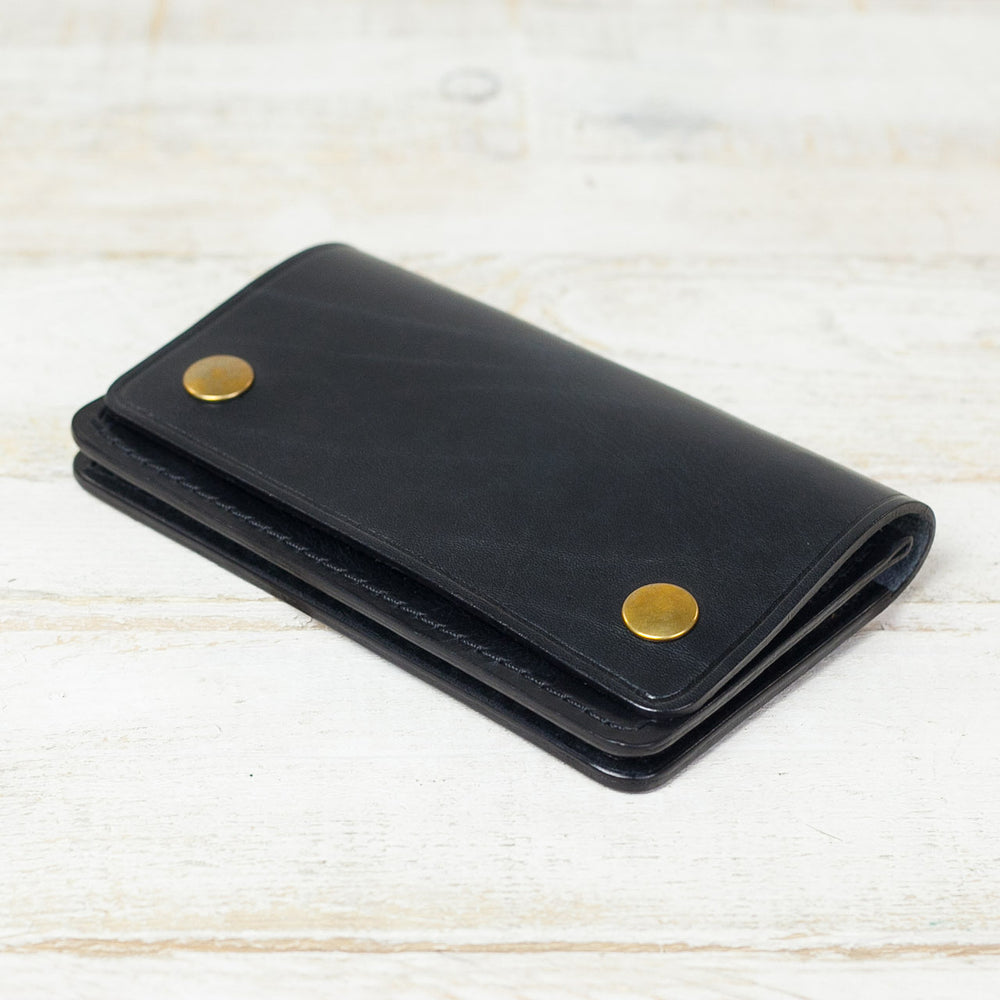Portefeuille motard slim noir