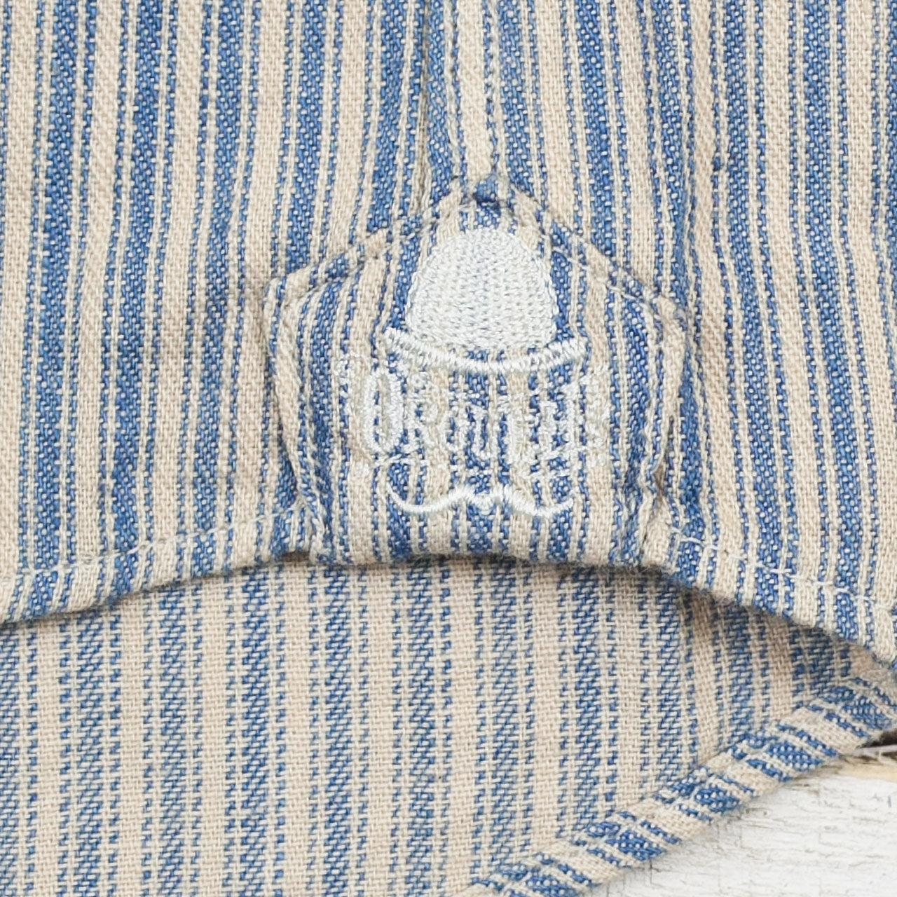 OR-5002B Hemd Windsor Collar Indigo Stripe