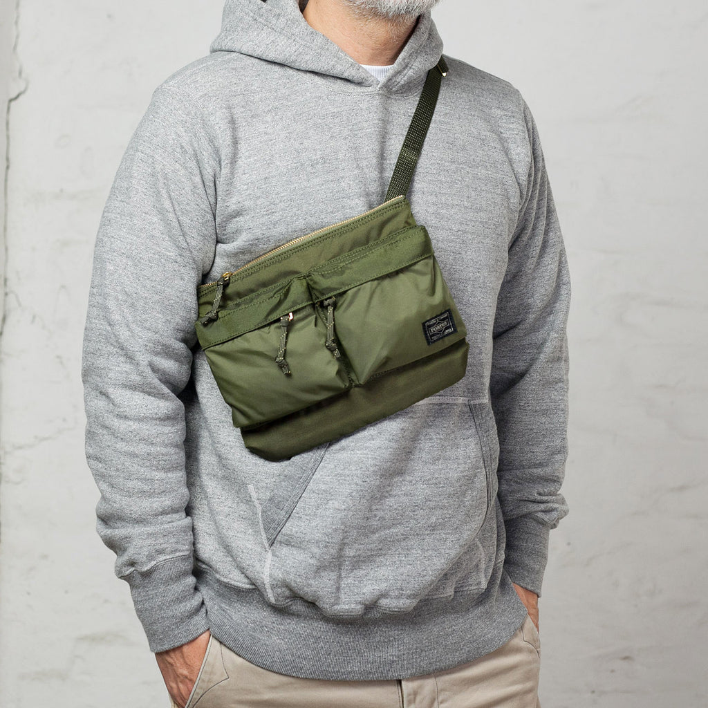 PORTER Force Shoulder Bag Olive Drab
