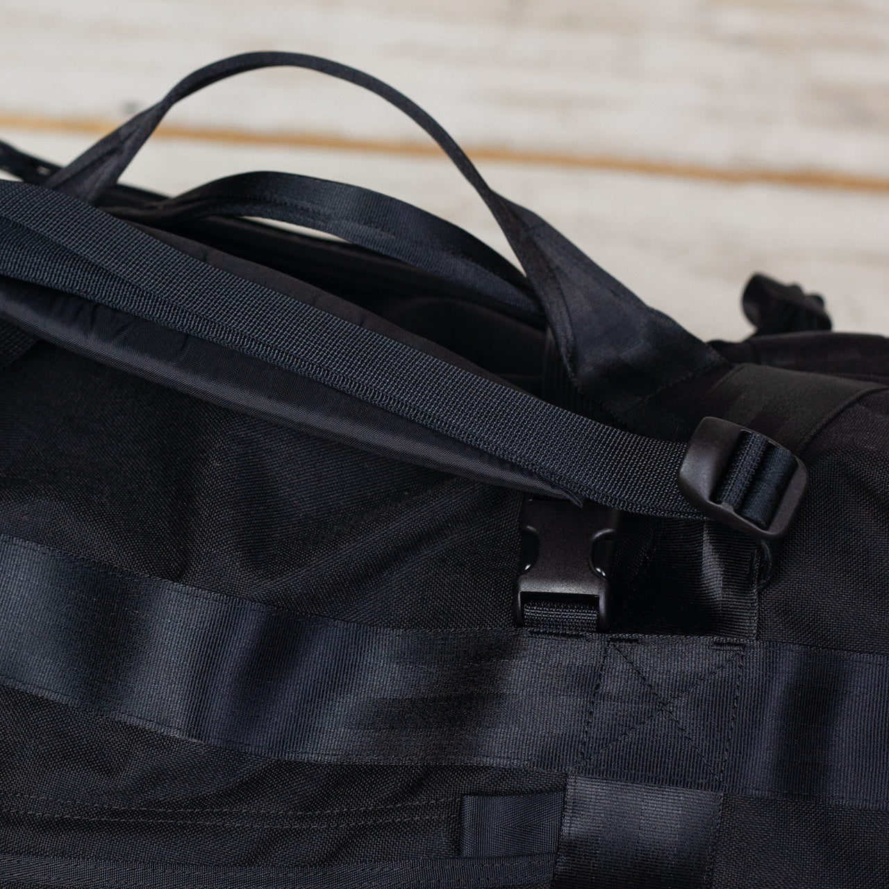 Zipper duffle bag on sale