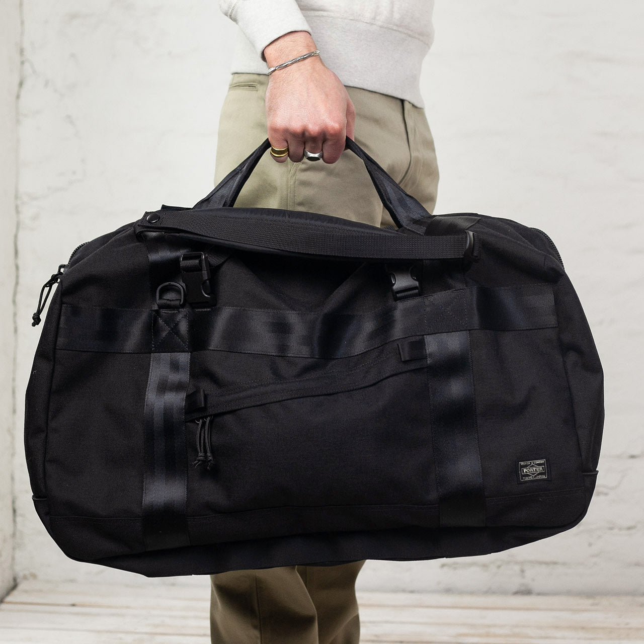 Booth Pack 3Way Duffle Bag Black