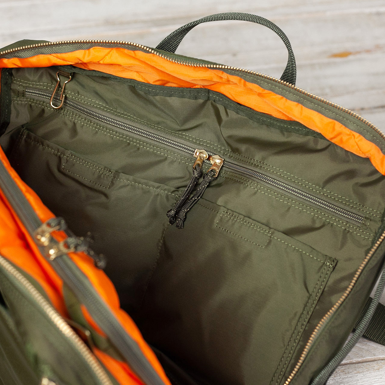 PORTER Force 3Way Briefcase Olive