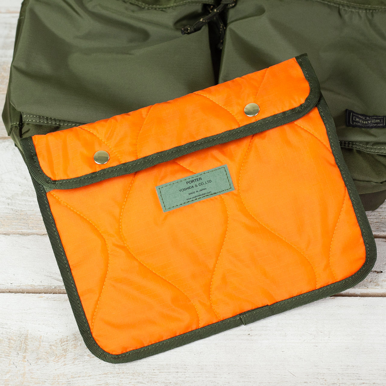 PORTER Force Shoulder Bag Large Olive Drab