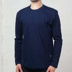 Knitted Crew Neck Long Sleeve Dark Indigo