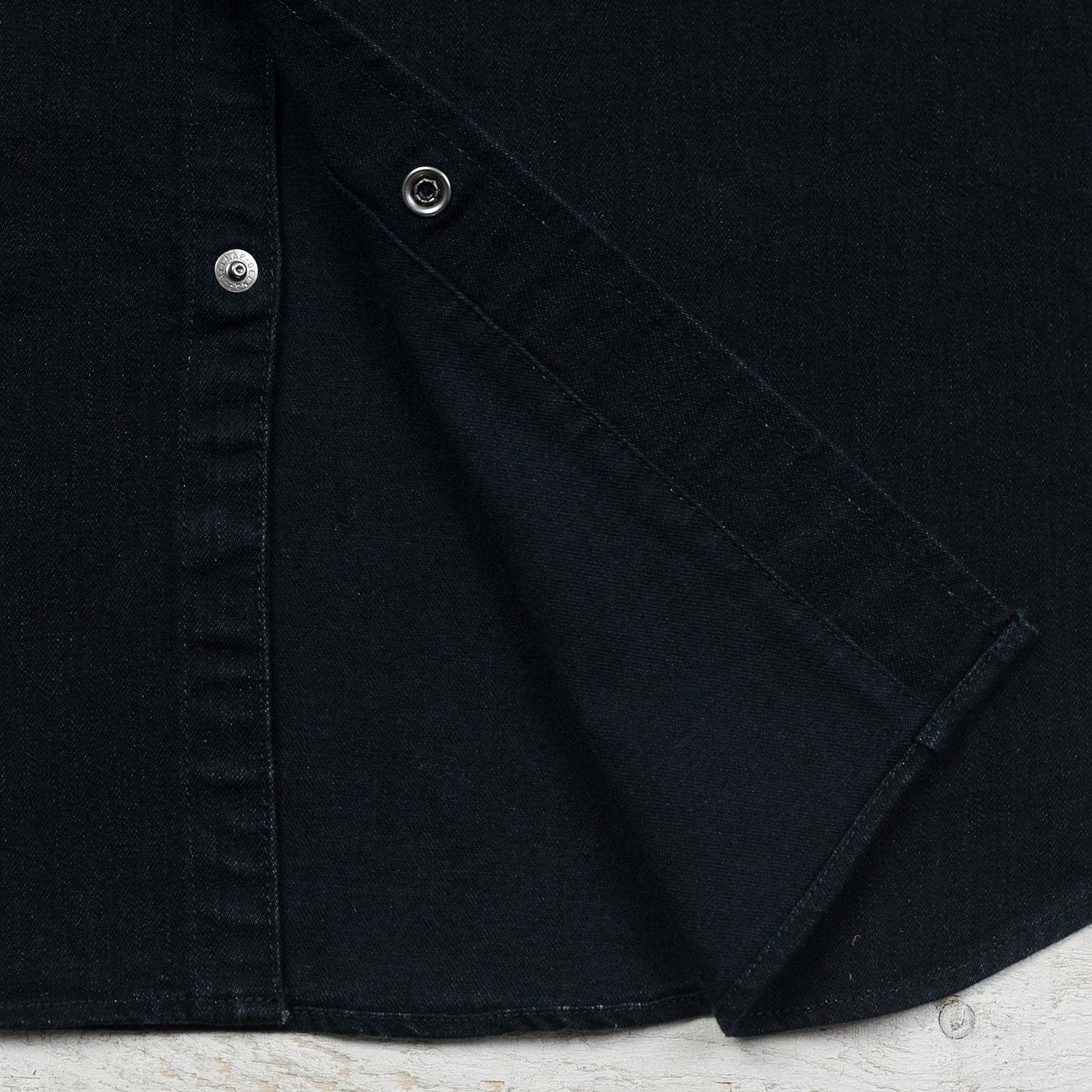 2220 8oz Stretch Denim Western Shirt Schwarz