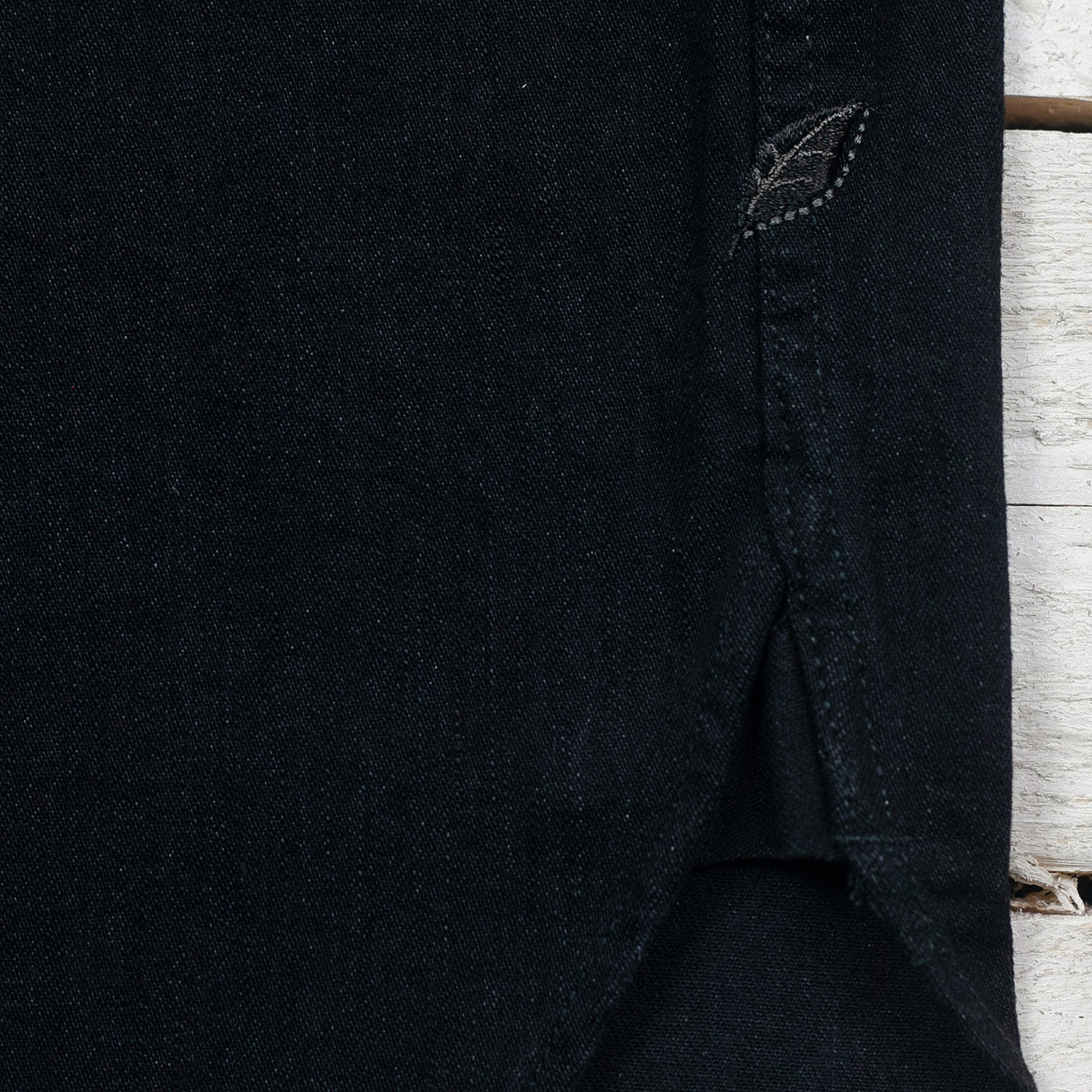 2220 8oz Stretch Denim Western Shirt Schwarz