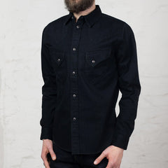 8 oz. Stretch Denim Western Shirt Schwarz