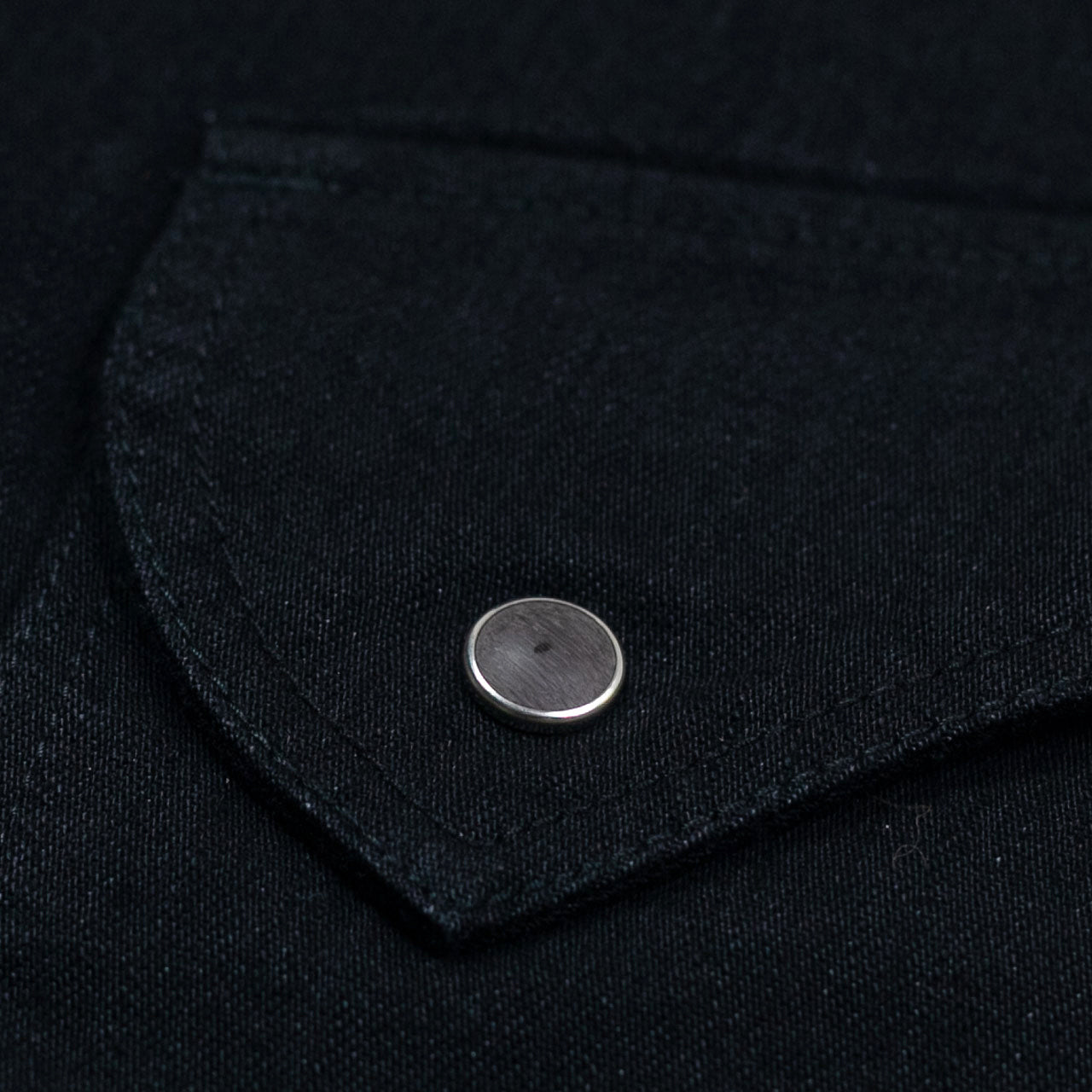 2220 8oz Stretch Denim Western Shirt Schwarz