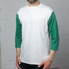 Three Quarter Baseball Shirt Green