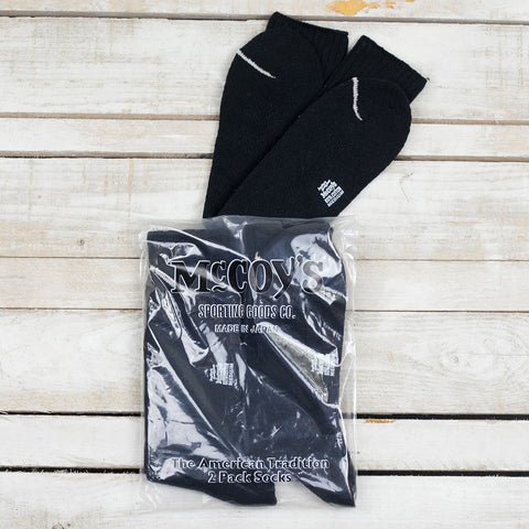 2Pack Socks Cotton Black