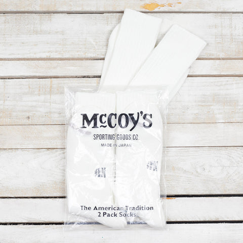 2Pack Socks Cotton White