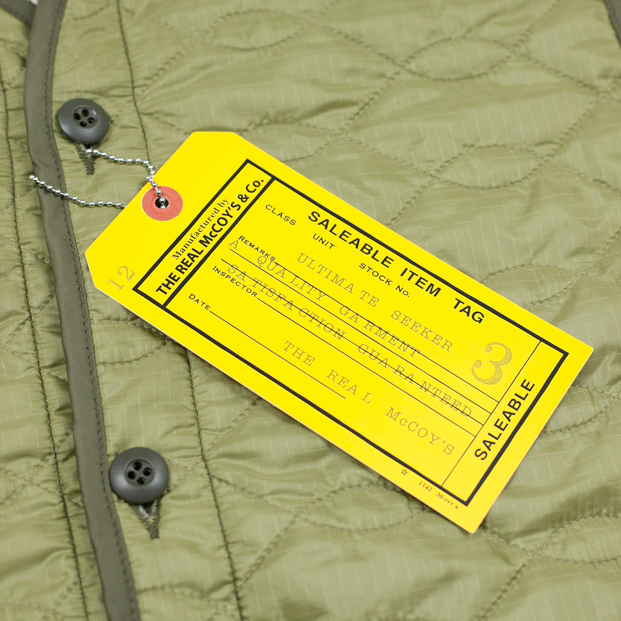 THE REAL McCOY'S Liner Coat Man's Field M-65 Olive
