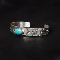 Classic cuff with turquoise