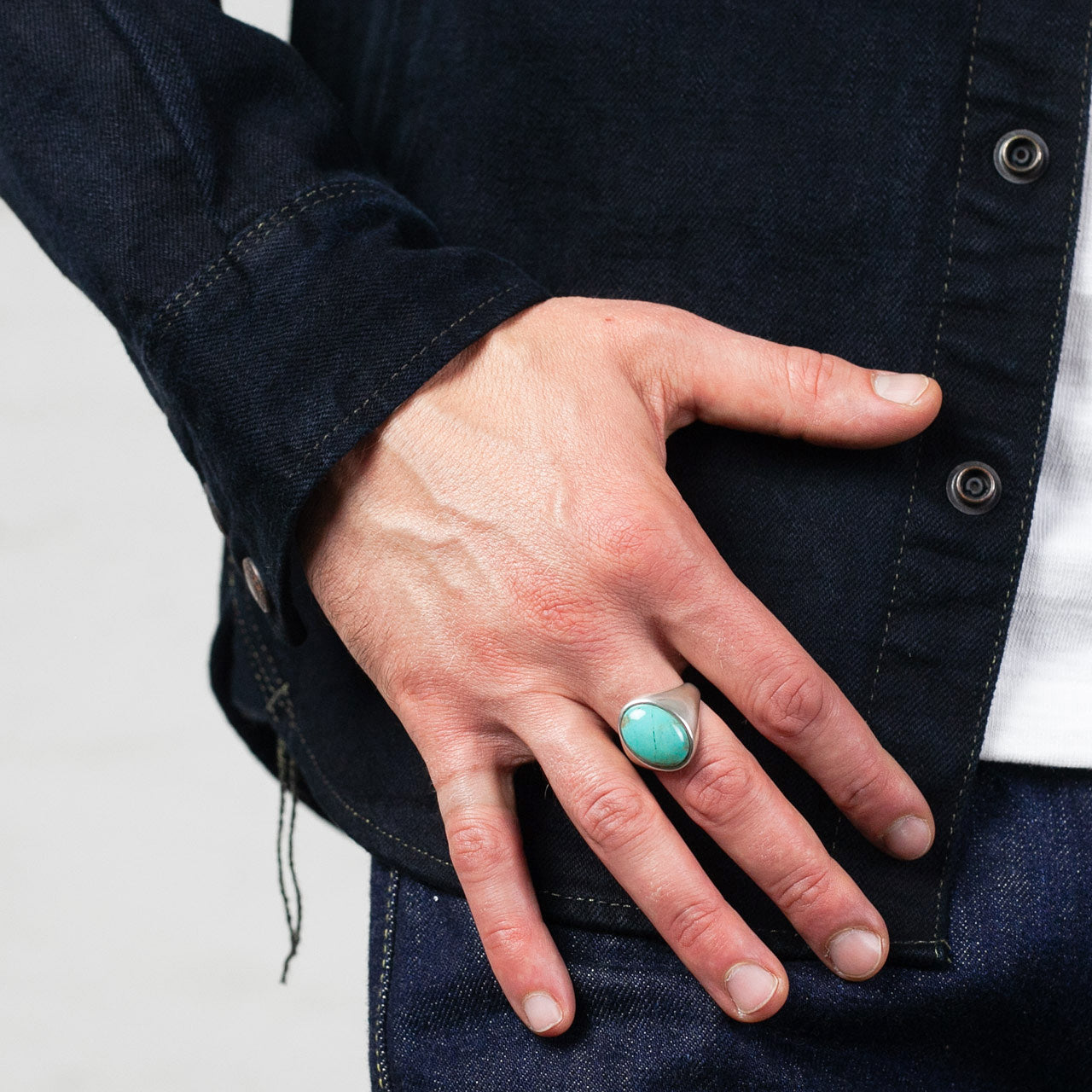 Turqoise Signet Stone Ring