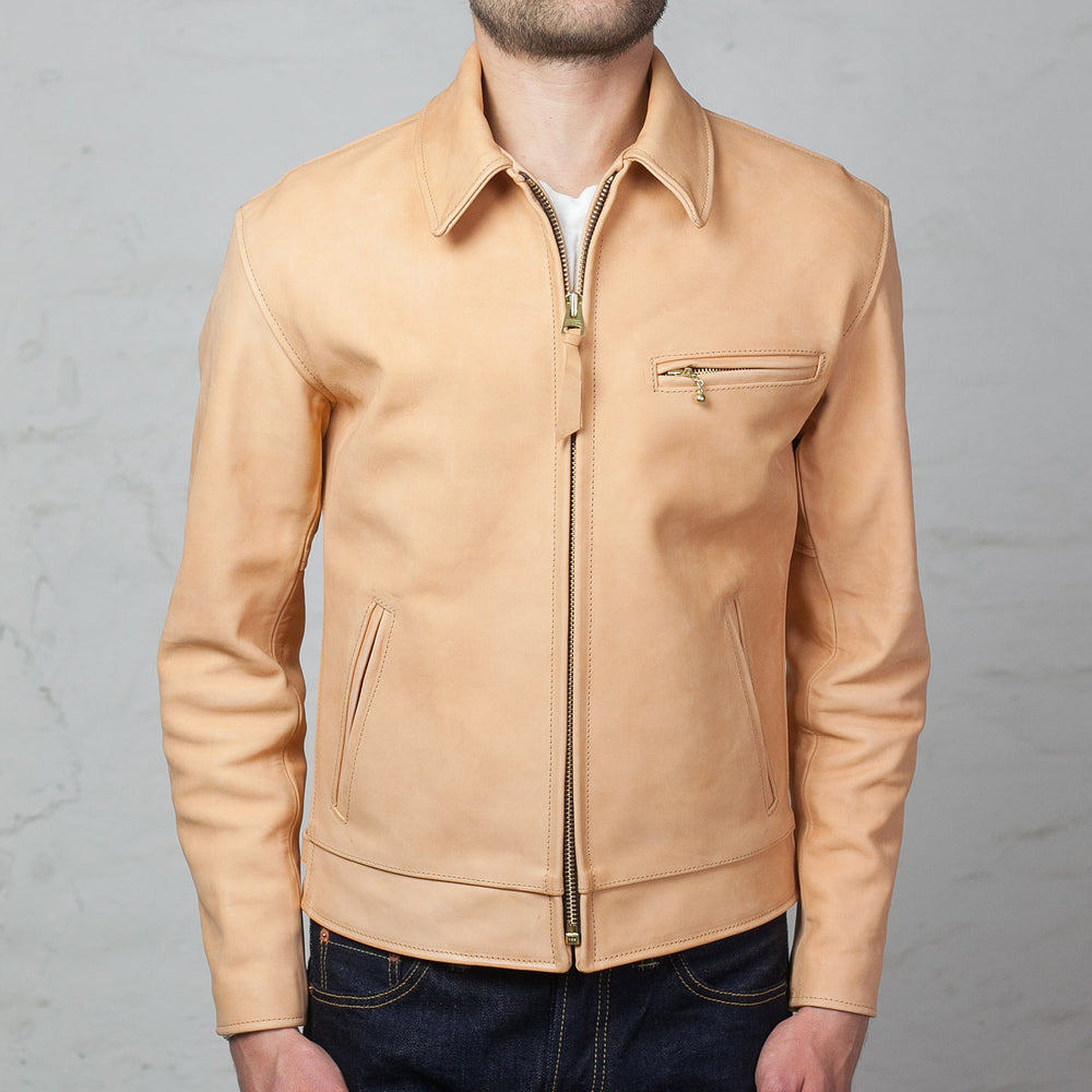 Leather jacket "Youth of America" ​​natural