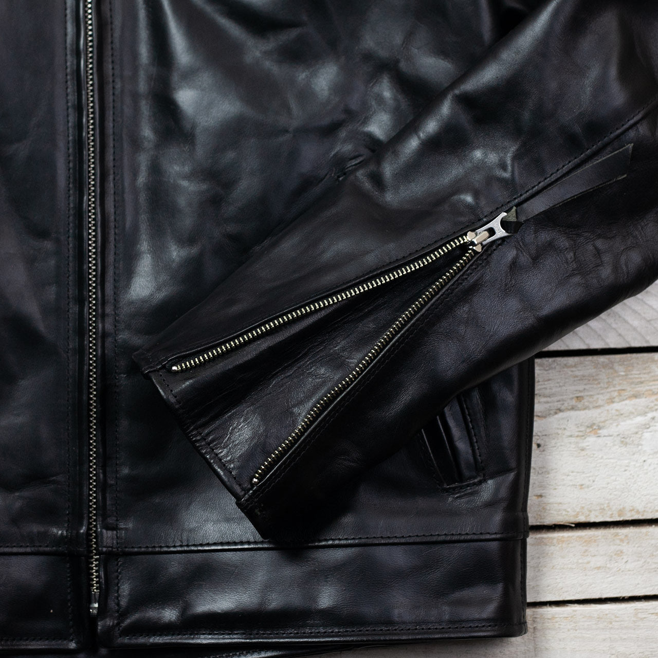 Lederjacke "Youth of America" Schwarz