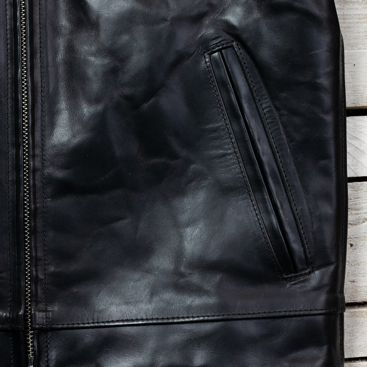 Lederjacke "Youth of America" Schwarz