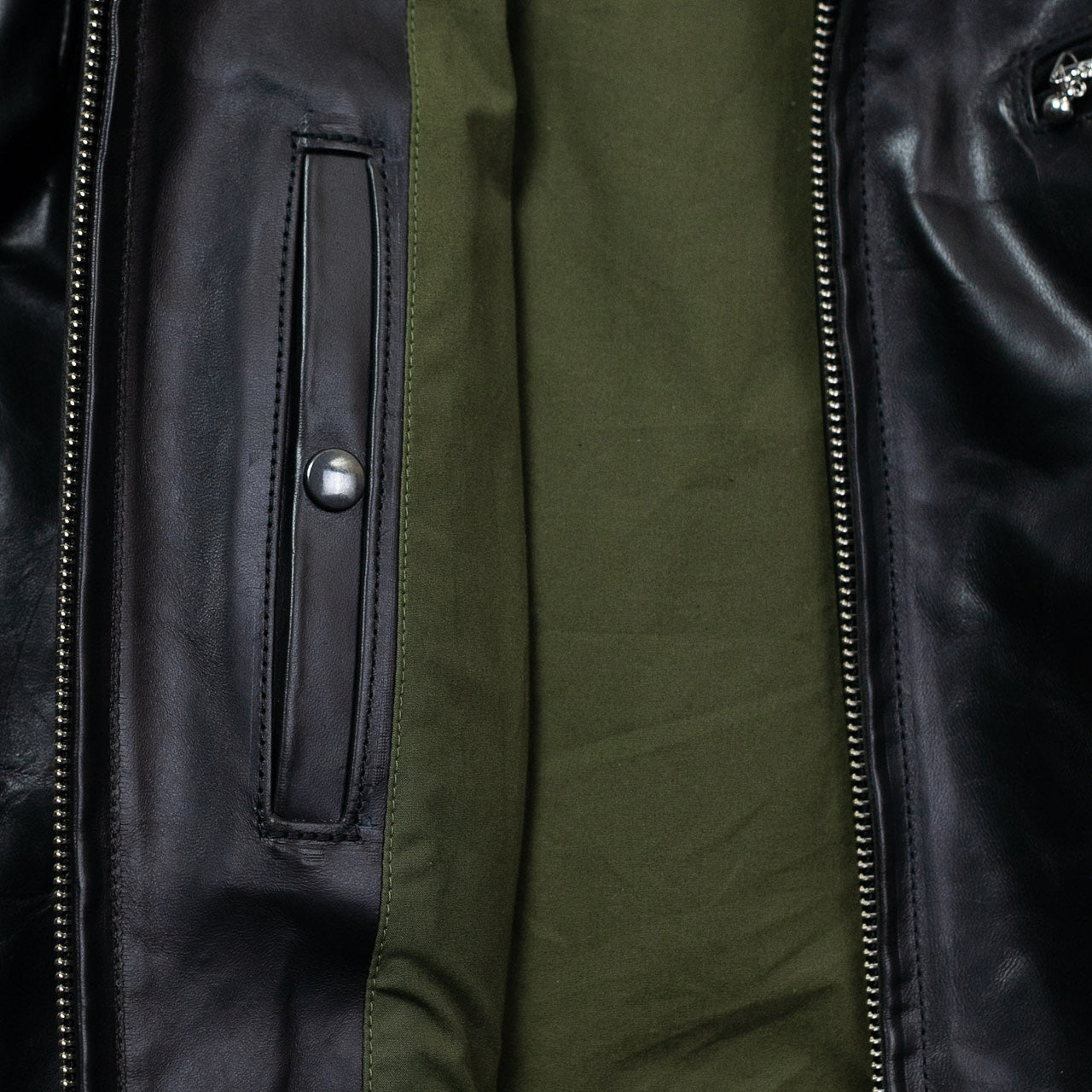 Lederjacke "Youth of America" Schwarz