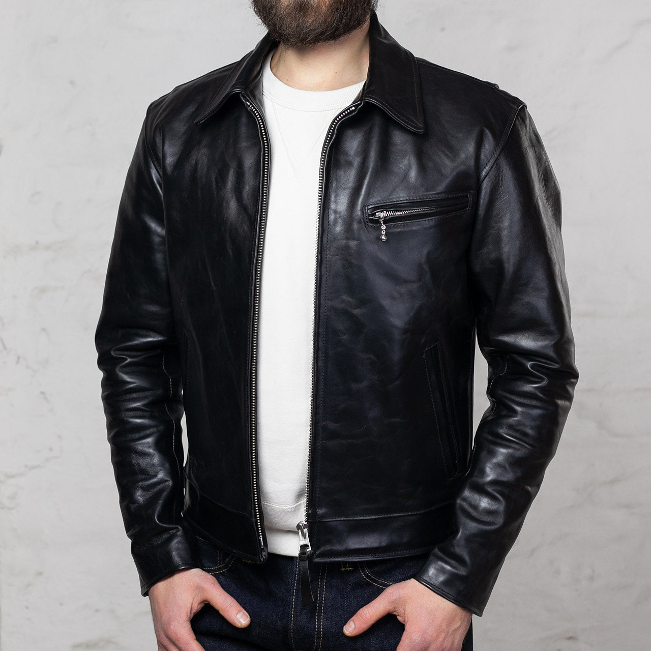 Lederjacke "Youth of America" Schwarz