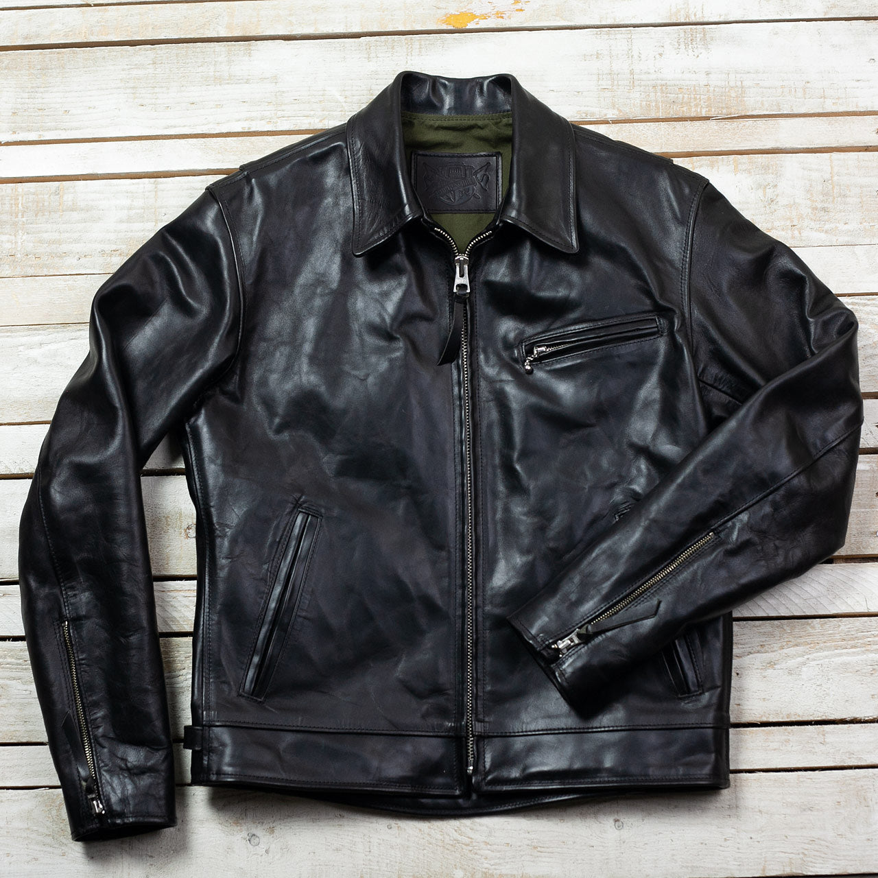 Lederjacke "Youth of America" Schwarz