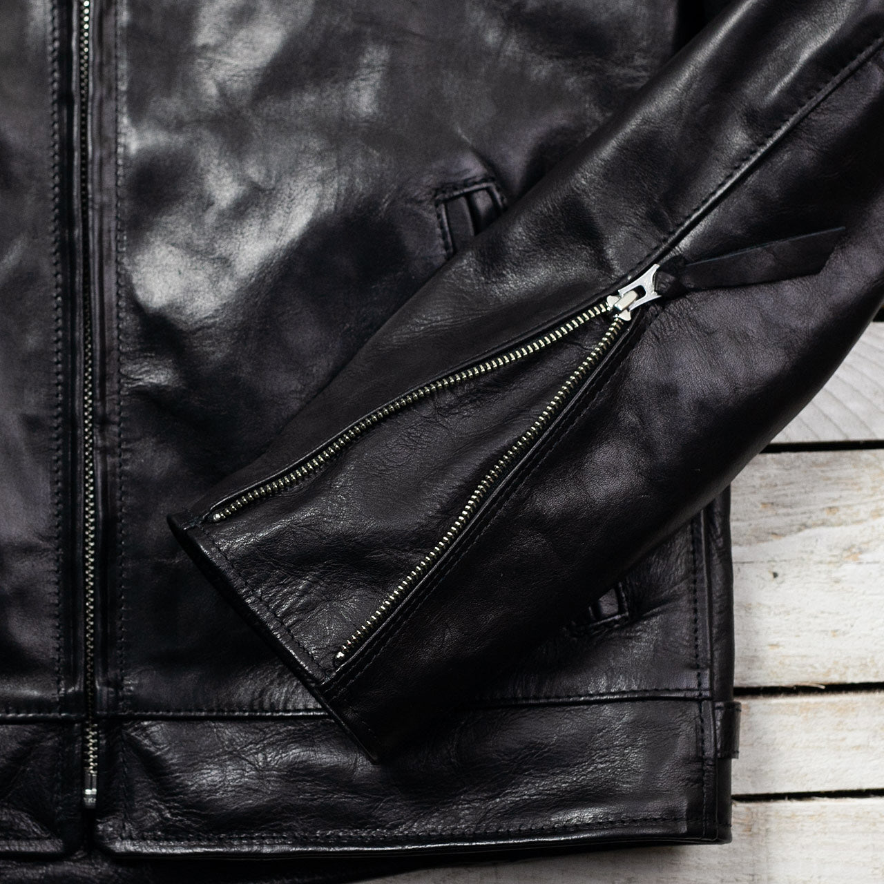 Lederjacke "Youth of Japan" Schwarz