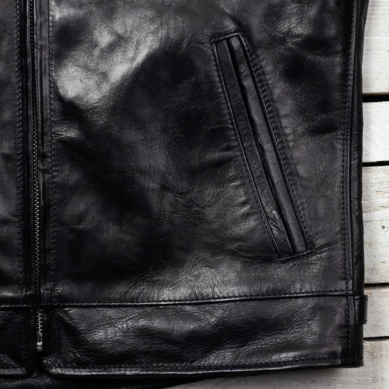 Lederjacke "Youth of Japan" Schwarz