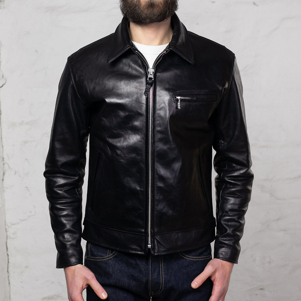 Blouson en cuir "Youth of Japan" noir