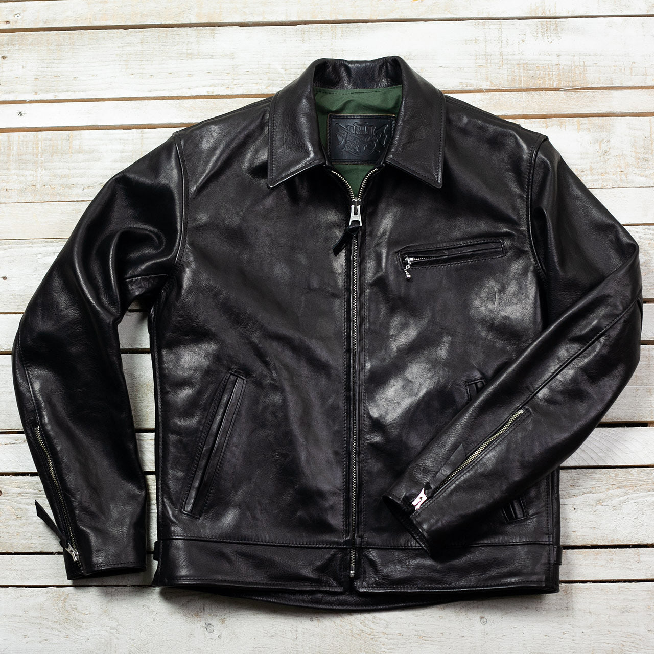 Lederjacke "Youth of Japan" Schwarz