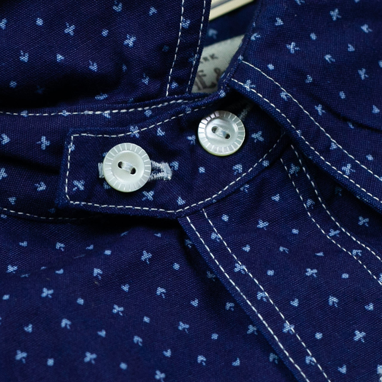 SC38702 Kurzarm Work Shirt "Casino Stripe" Indigo
