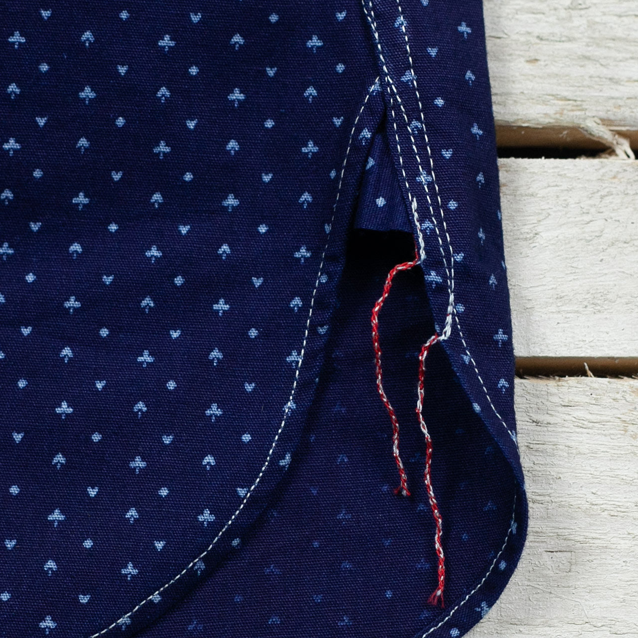 SC38702 Kurzarm Work Shirt "Casino Stripe" Indigo