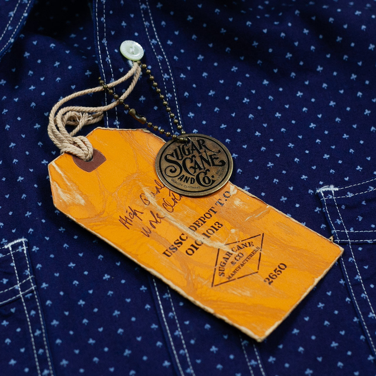 SC38702 Kurzarm Work Shirt "Casino Stripe" Indigo