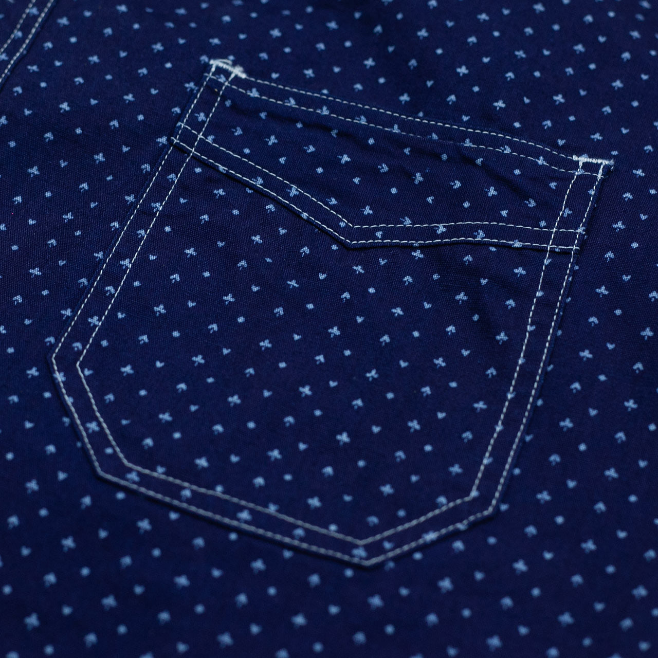 SC38702 Kurzarm Work Shirt "Casino Stripe" Indigo